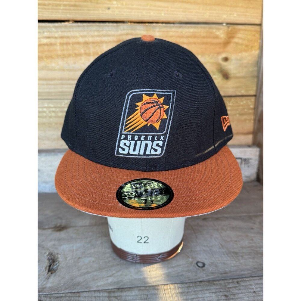 Phoenix Suns New Era NBA  7.5 Orange Black 59FIFTY Fitted Hat baseball Cap‎
